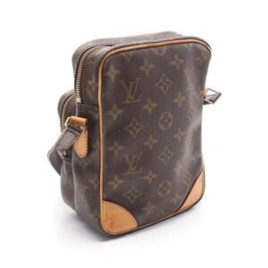 Louis Vuitton Monogram Amazon Leather Canvas Bag Shoulder Brown